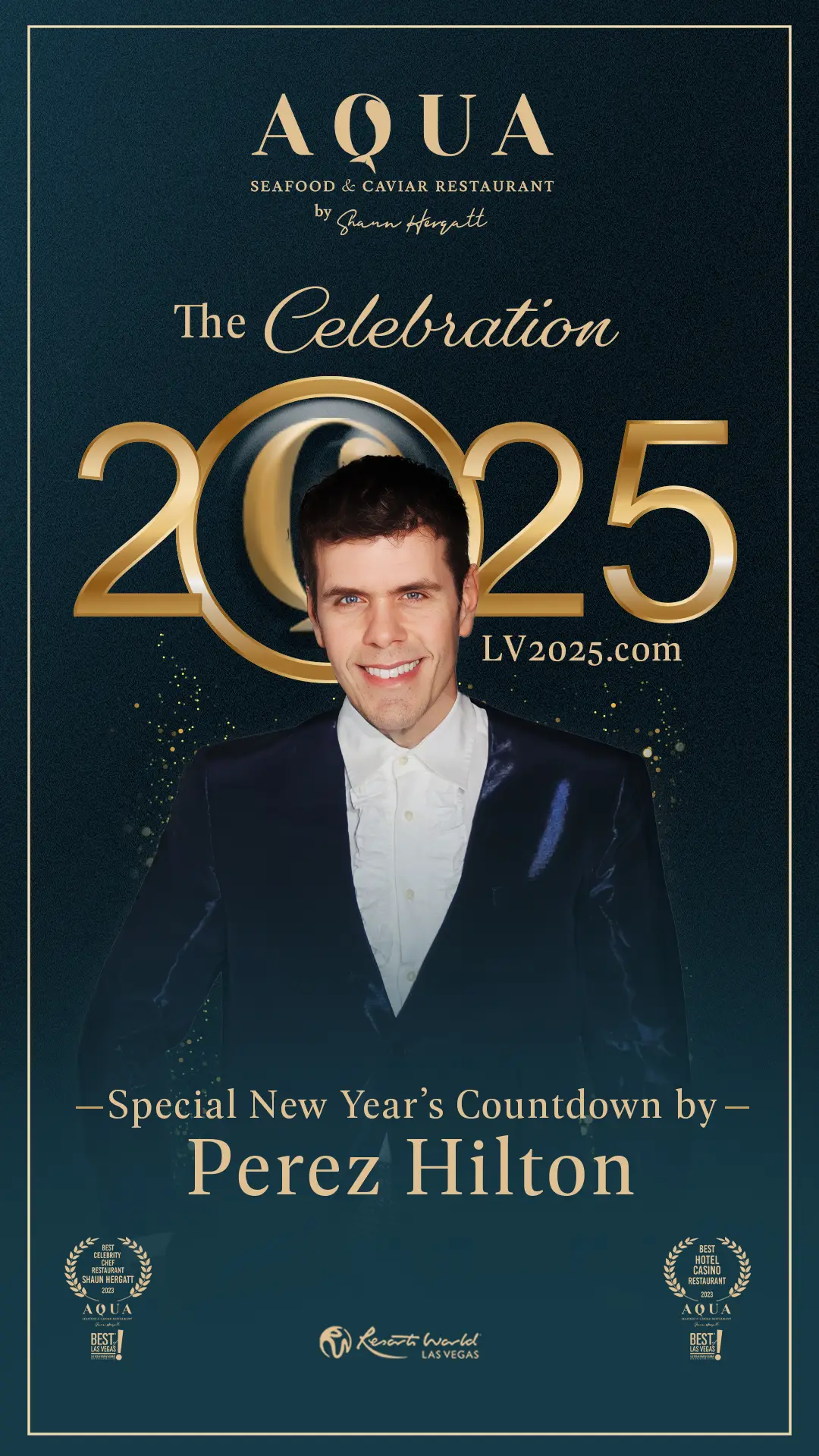 Perez Hilton New Year's Eve Countdown to 2025